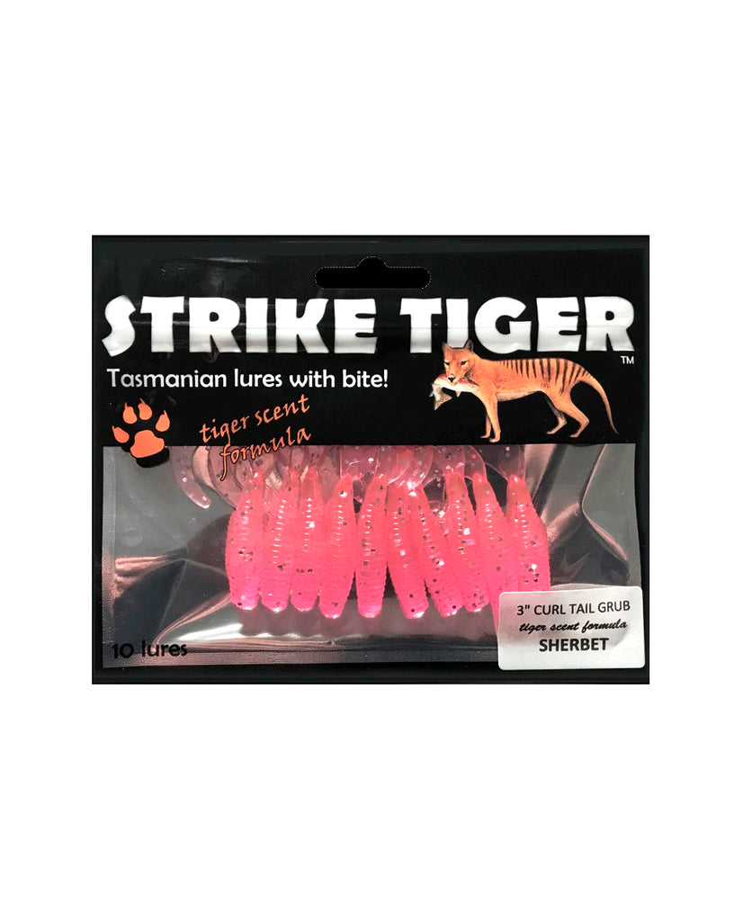 Strike Tiger Curl Tail Grub Soft Plastic Lures – Get Wet Outdoors