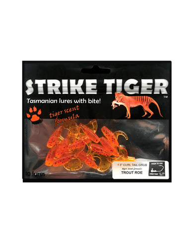 Strike Tiger Curl Tail Grub Soft Plastic Lures – Get Wet Outdoors